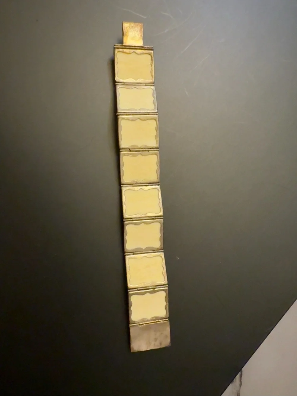 Hand-Painted Yellow Floral Tile Wall Hanging - Unbranded